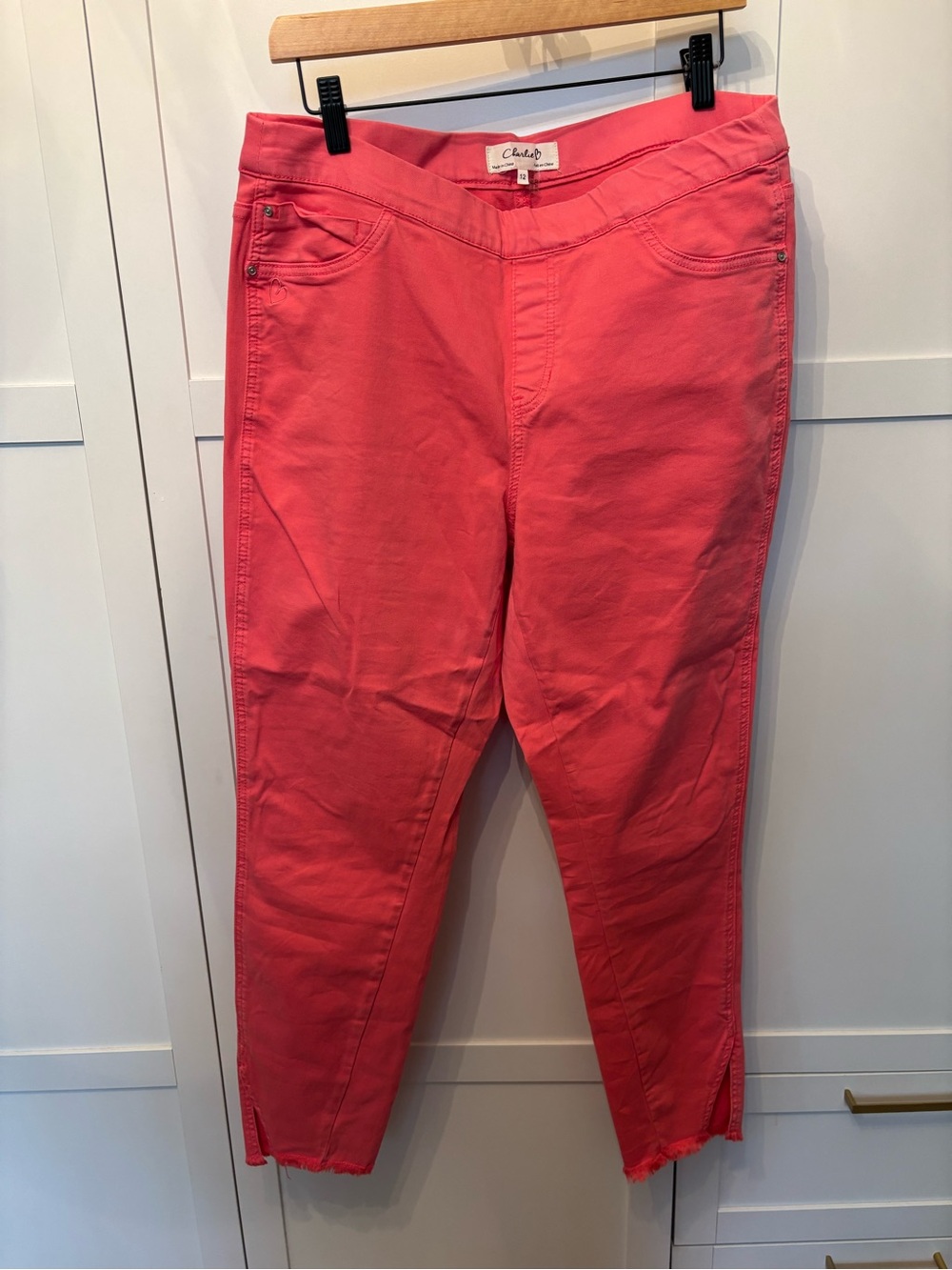 CHARLIE B Coral Ankle Crop Stretch Jeans